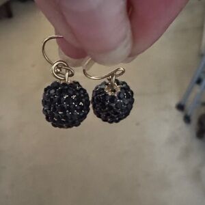 Elegant Black and Gold Earrings